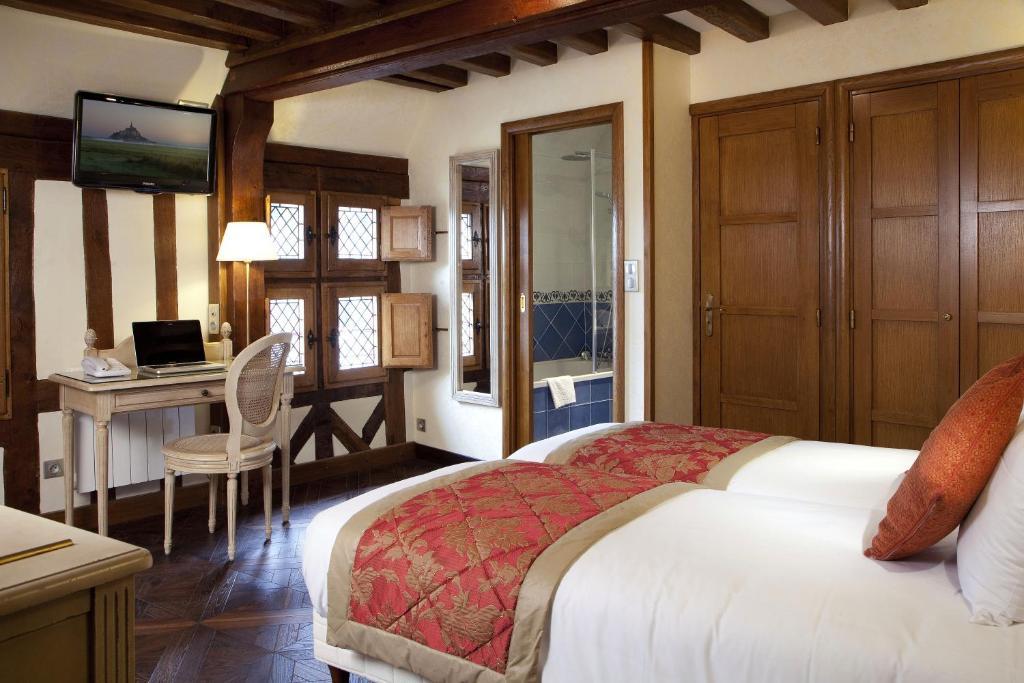Auberge Saint Pierre Mont-Saint-Michel Oda fotoğraf